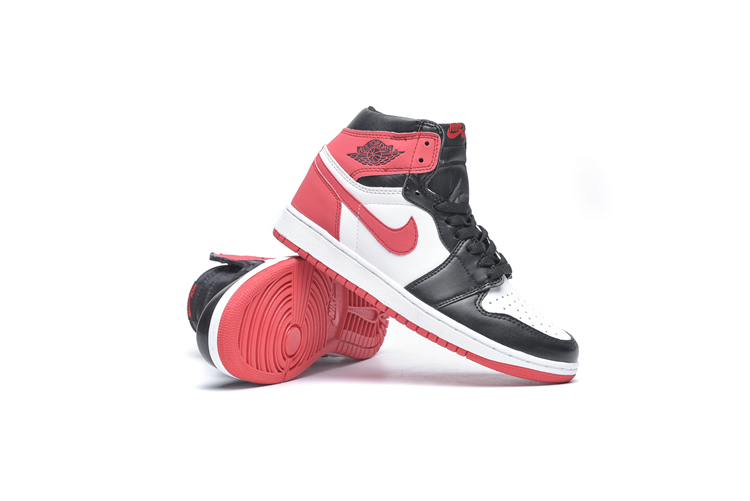 2018 Air Jordan 1 Sky Black White Red Shoes